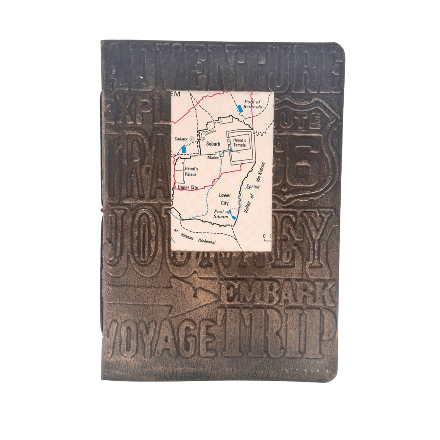 A6 Mini Junk Journal - Travel Map