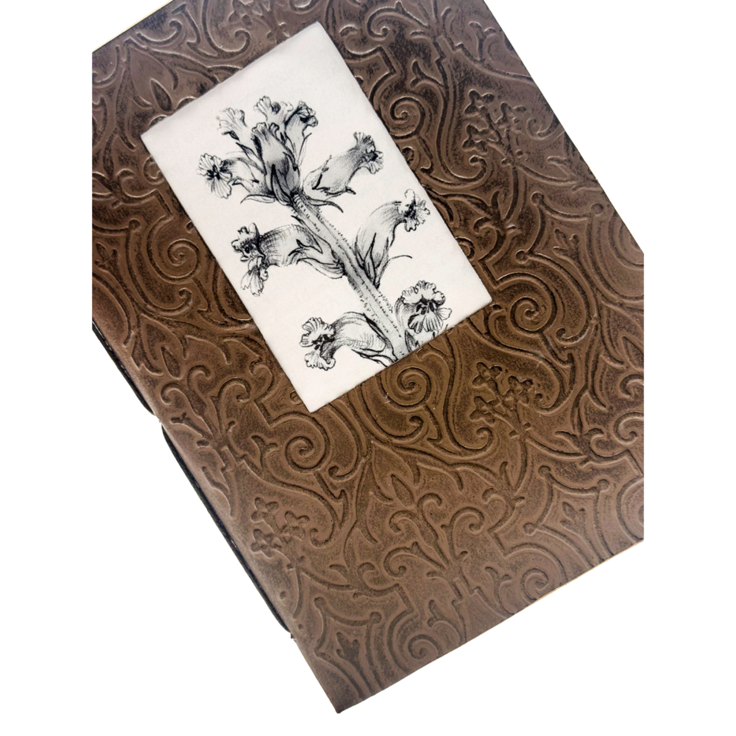 A6 Mini Junk Journal - Damask Flower