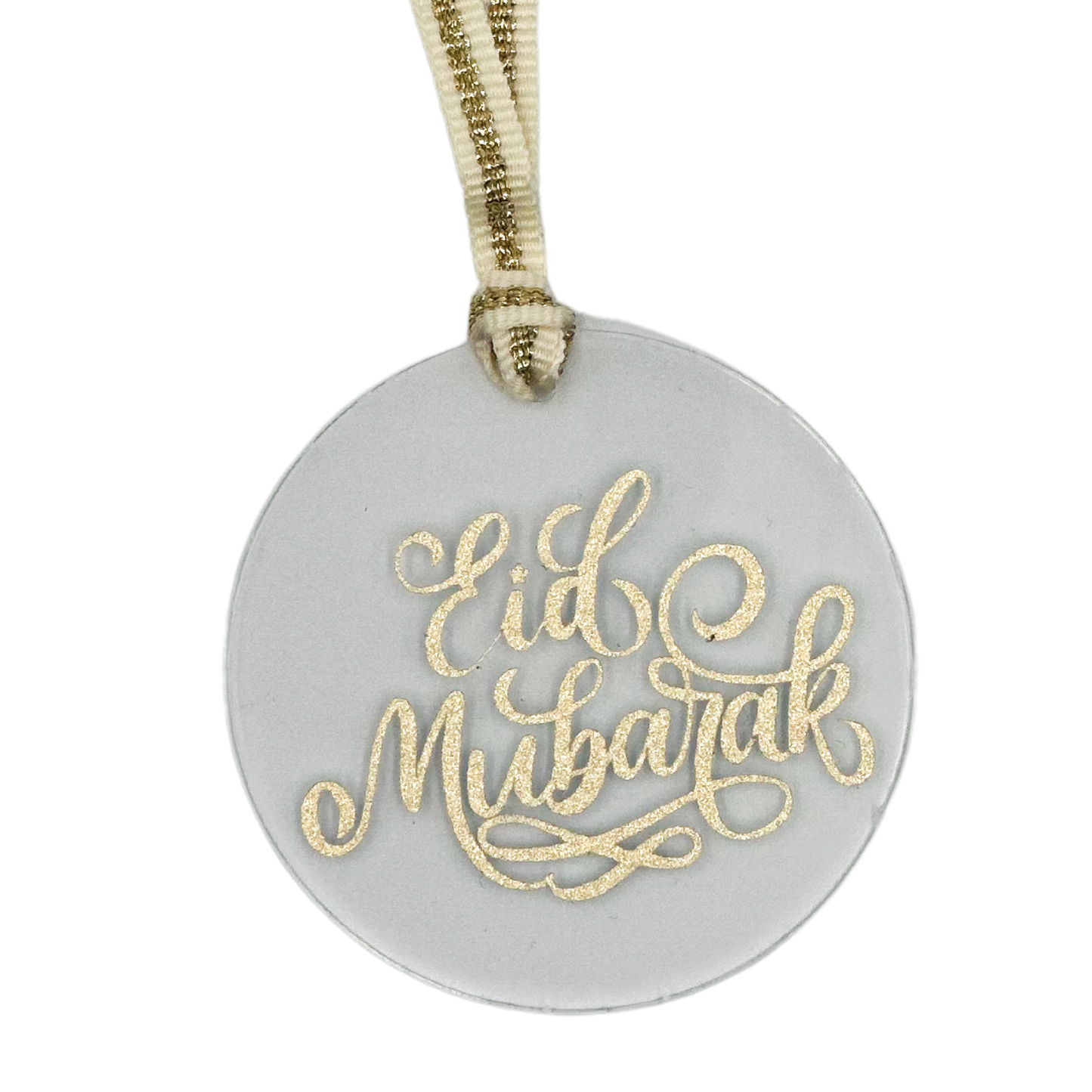 Acrylic Gift Tag - Eid Mubarak Clear