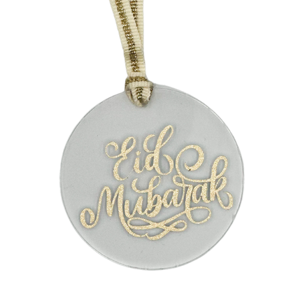 Acrylic Gift Tag - Eid Mubarak Clear