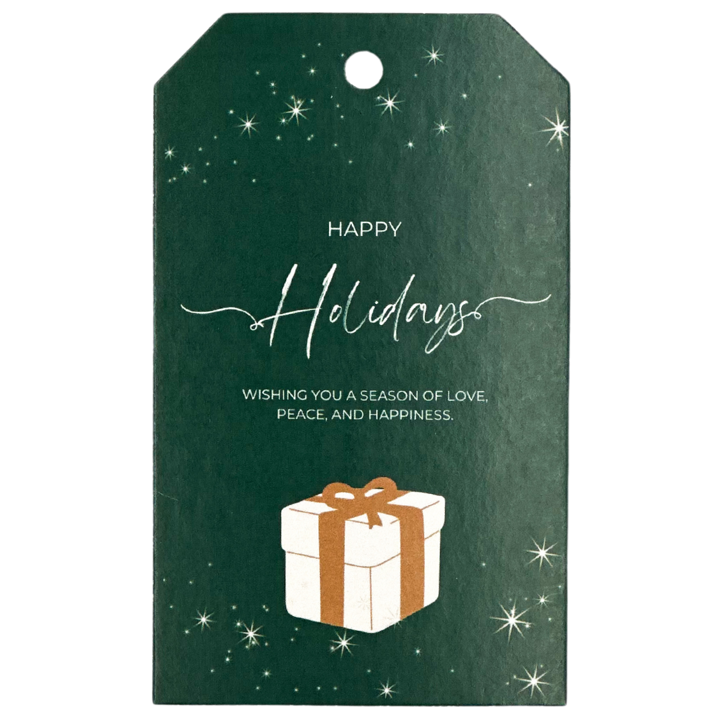 Gift Tag - Holidays Green