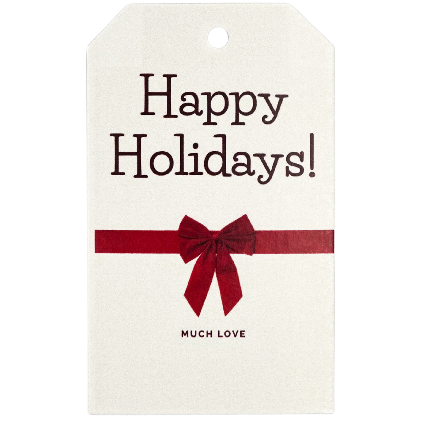 Gift Tag - Holidays Red Bow