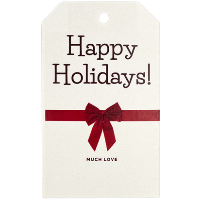 Gift Tag - Holidays Red Bow