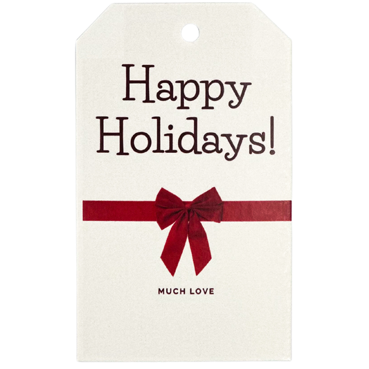 Gift Tag - Holidays Red Bow