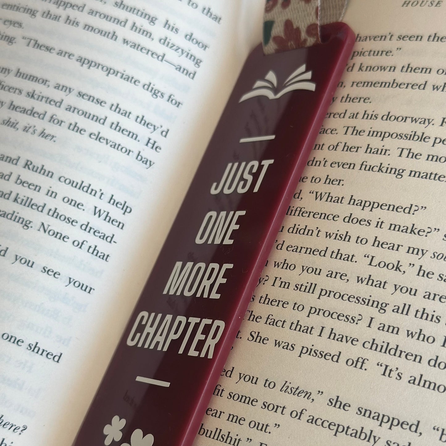 Acrylic Reader's Bookmark - One More Chapter