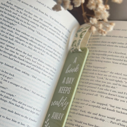 Acrylic Reader's Bookmark - Reality Away