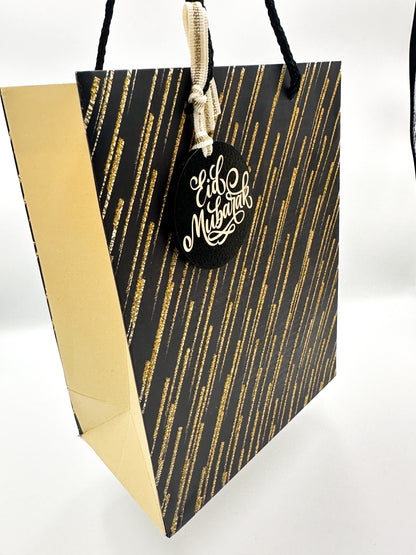 Acrylic Gift Tag - Eid Mubarak Black