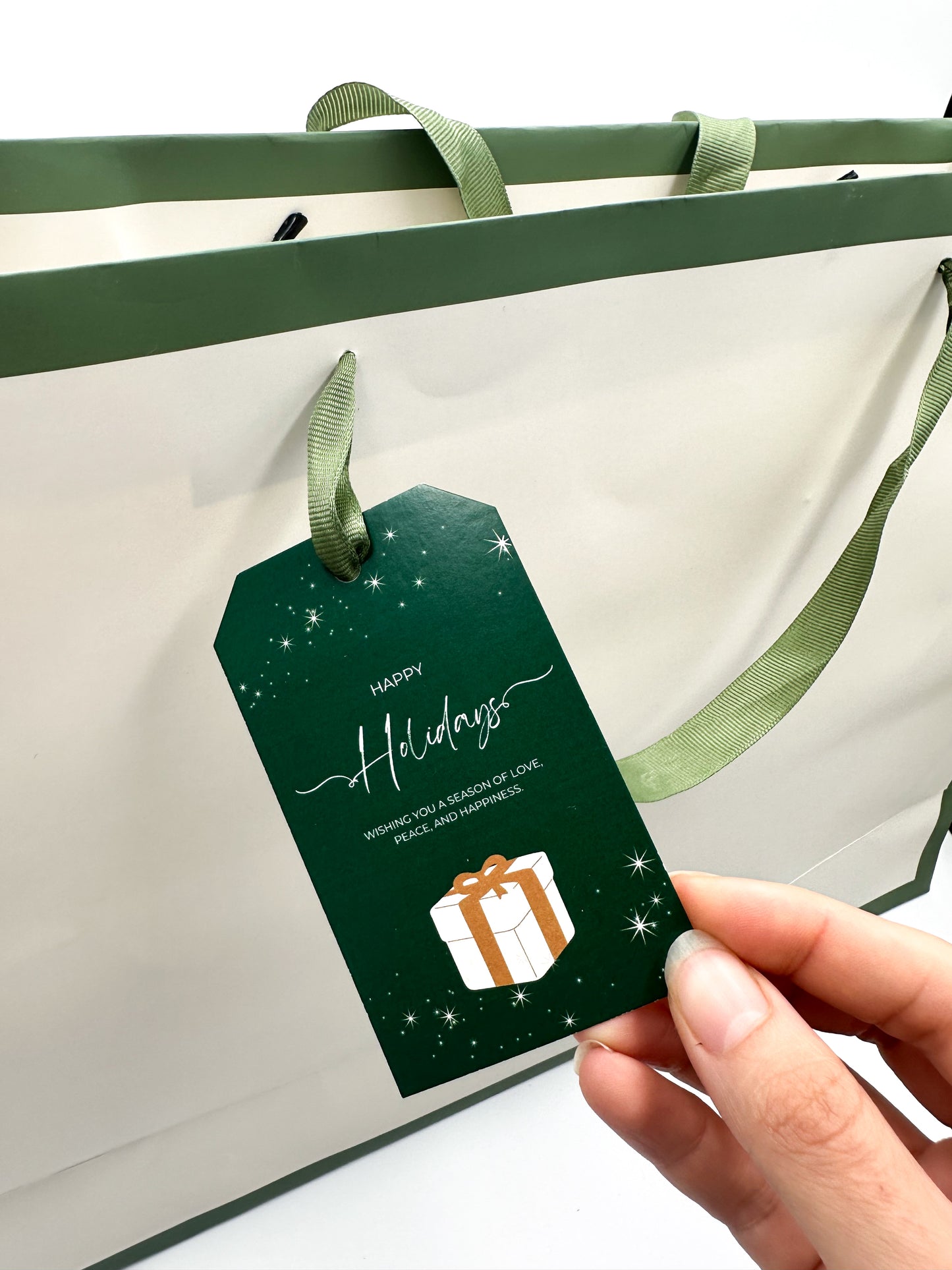 Gift Tag - Holidays Green